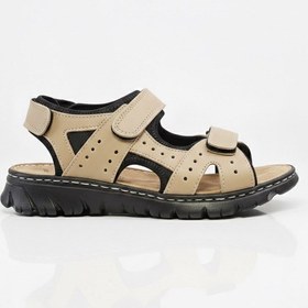Resim Voyager Erkek Deri Sandalet M236 Vizon 