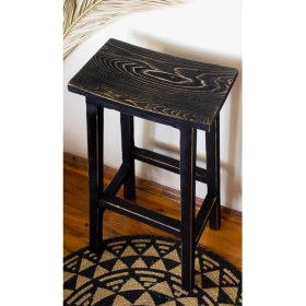 Resim Vogel Home Design Bar Taburesi Ahşap Eskitme 