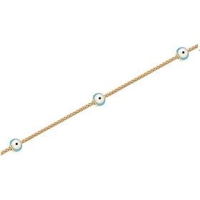 Resim Diamond Line - Gülaylar - Sarı Altın 14 Ayar Nazar Boncuğu Bilekl Standart N11.21804 Sarı Altın 