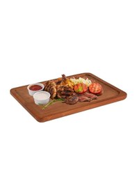 Resim Et Sunum Tahtası Ve Et Kesme Tahtası Masif Gürgen Ağacı Ahşap 