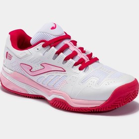 Resim Joma Slam Junior 2232 Beyaz Fuşya Çocuk Tenis Ayakkabısı 