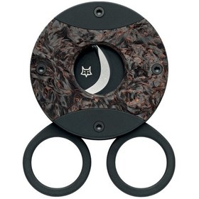 Resim Fox The Circle Siyah Granit Çelik Puro Makası Kesici - Tr9321 
