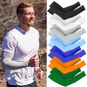 Resim 2 çift soğutucu buz kol kollukları, premium nefes alabilir sıkıştırma kol kolları, sürüş, açık hava balıkçılığı ve spor gibi aktiviteler sırasında hem erkekler hem de kadınlar için uygundur 