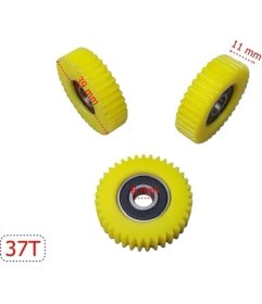 Resim E-Bike Pedal Destekli Plastik Dişli Rulmanlı 3 Lü Set 37T 