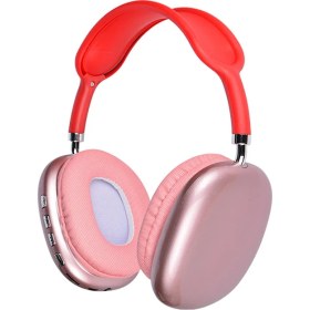 Resim Zore P9 Hi-Fi Ses Kalitesi Ayarlanabilir ve Katlanabilir Kulak Üstü Bluetooth Kulaklık, Kırmızı 
