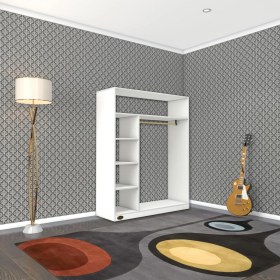 Resim Kenzlife giysi dolabı necmettin 150*120*40 byz gardırop 