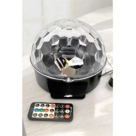 Resim Bluetooth ve Uzaktan Kumandalı Çok Renkli Masaüstü Disko Topu 