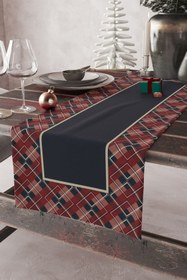 Resim AYSHome Pötikareli Lacivert Yılbaşı Runner 