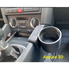 Resim Ayyüce 3d, Audi A3 Bardaklık Siyah 