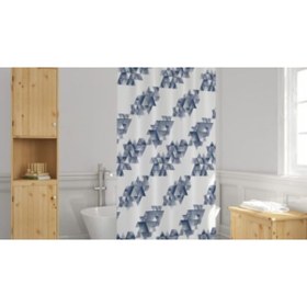 Resim Evdy Duş Perdesi 1619 Model Çift Kanat 2x100 X200 Cm 