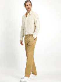 Resim Kiğılı Regular Fit Standart Kesim Likralı Kanvas / Chino Pantolon 