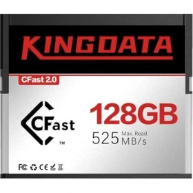 Resim Kingdata Kıngdata Cfast 2.0 Hafıza Kartı 128 Gb'a Kadar Okuma 525 Mb/s Yüksek Hız, 4k/6k Video ve Hd Kayıt Için, Profesyonel Kameralarla Uyumlu 