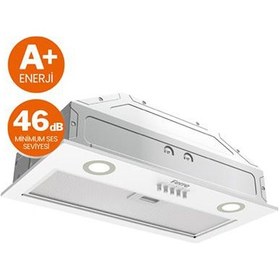 Resim Ferre Silentart D051-SA Beyaz Gömme Ankastre Aspiratör 