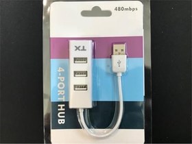 Resim Tx ACUSB24W 4Port Usb Hub Beyaz 2.0 480Mbps (0,11cm Kablo Uzunluğu) 