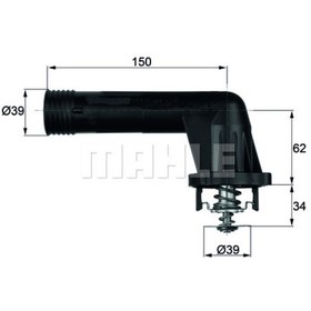 Resim TERMOSTAT 95°C BMW E36 M43 