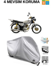 Resim AutoEN FALCON SUPER ATTACK 100 KİLİT UYUMLU SU GEÇİRMEZ MOTOSİKLET BRANDASI-GRİ 