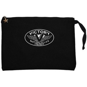 Resim Victory Motorcycles Polaris Logo Siyah Clutch / El Çantası Siyah 