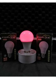 Resim 9W+2W E27 Kırmızı 6500K 3 Kademeli Renkli Led Ampul 