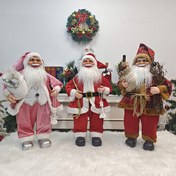 Resim Noel koleksiyon bebekleri 1 adet 24 inç 62 cm ayakta duruş No Baba yılbaşı süsleri parti hediyesi İnterior dekorasyona özel 
