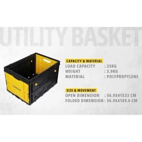 Resim AyrStore FB533 25KG Katlanır Çok Amaçlı Taşıma Sepeti 