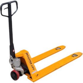 Resim Krafter Lift 1 Ton 115 Cm Alçak Şase Kırmızı Teker Manuel Standart Transpalet 