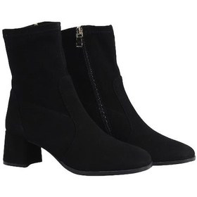 Resim Poletto Hakiki Deri Sıyah Bot Topuklu 7734 05 S-2366 Siyah 