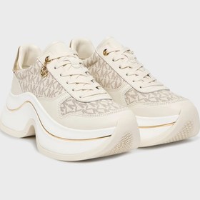 Resim Michael Kors Deri Karışımlı Kalın Tabanlı Logolu Sneaker Ayakkabı 43F5ARFS2L150 AYAKKABI 43F5A 
