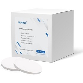 Resim Borox Polipropilen Pp Membran Filtre - 0.45µm 47mm 