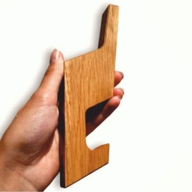 Resim Yapışkanlı Ahşap Askı,Banyo Askısı, Doğal Ahşap (2 adet) Z askı Diğer 