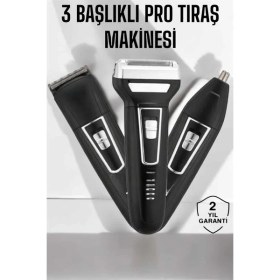 Resim Zenvia 3 Başlıklı Profesyonel Tıraş Makinesi ZNV-254110 