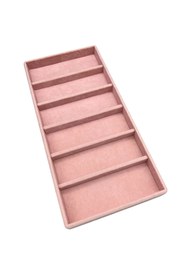 Resim Aydın Decor Yeni Yerli Süet Pembe 38*19cm Bölmeli Gözlük Standı (AYDINDECOR) 