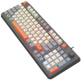 Resim Suntek Kablolu Klavyesi, Klavyesi 94 Tuşlu Karışık Gri-beyaz 