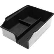 Resim Tesla Model 3 Y İçin Abs-silikon Orta Konsol Organizer, Siyah Depolama Kutusu Seti 