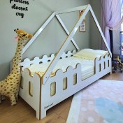 Resim MiniWood Montessori Karyola Çocuk ve Bebek Mdf Yatak Lizbon 