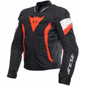 Resim Daınese Ceket/avro 5 Tex Jacket Black/red-fluo/white 