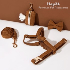 Resim Dog Collar Named Brown Collar 882727 - 4pcs set / L 