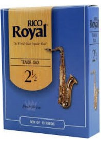 Resim Rico Rkb1025 Royal Tenor Saksafon Kamışı No: 2.5 Orta Seviye/eğitim - 10'lu Paket Esnek Üfleme Tepkisi, Kolay Ses Çıkışı Ve Çok Yönlü Tını 