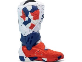 Resim Sidi Crossaır x Whıte Navy Red Motosiklet Botları Su Geçirmez Koruma ve Hafif Materyal 