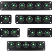 Resim Yuvarlak Joystick Anahtar Panosu, 3 Pinli Toggle Anahtarlı, 12V 20A Yeşil LED Anahtar Paneli, Arabalar, Kamyonlar, Tekneler, Karavanlar, Yatlar ve Daha Fazlası İçin Kullanıma Uygun, Bataryasız, kontrol paneli, açma kapama düğmesi, tekne parçaları, elektrik anahtarları, elektrik panosu, tekne aksesuarları, tekne elektroniği, tekne ekipmanları 