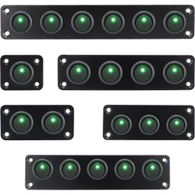 Resim Yuvarlak Joystick Anahtar Panosu, 3 Pinli Toggle Anahtarlı, 12V 20A Yeşil LED Anahtar Paneli, Arabalar, Kamyonlar, Tekneler, Karavanlar, Yatlar ve Daha Fazlası İçin Kullanıma Uygun, Bataryasız, kontrol paneli, açma kapama düğmesi, tekne parçaları, elektrik anahtarları, elektrik panosu, tekne aksesuarları, tekne elektroniği, tekne ekipmanları 