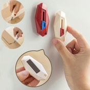 Resim 1/3 Güvenli ve Taşınabilir Makas Kutu Kesici, Hassas Açma Aracı--Otomatik Geri Dönüş, Manyetik Buzdolabı Mıknatısı, Paketler, Mektuplar ve Zarfları Almak ve Koymak İçin Uygun, Ev ve Ofis İçin Uygun, Ofis Kırtasiye ve Paket Açma 
