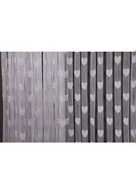 Resim Kalpli Model Beyaz Renk En 180 Cm Boy 280 Cm Hazır İp Perde Beyaz 