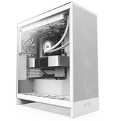 Resim H7 Flow(2024) CM-H72FW-01 White Tempered Glass USB 3.2 ATX Mid Tower Kasa Nzxt