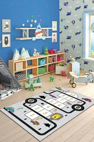 Resim bebemia Dijital Baskılı Dört Mevsim Yıkanabilir Kaymaz Taban Çocuk Halısı,Yolluk,Mutfak Ve Salon Halıları 