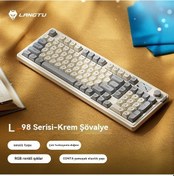 Resim Rekabetçi Oyun Ofisi Sessiz Kablolu Rgb Yüksek Çözünürlüklü Tri-mode Klavye 