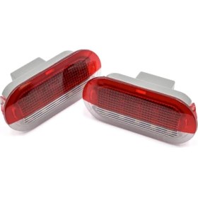 Resim Mystique 2pcs LED kapı nezaket lambaları Golf için uyarı lambaları 4 mk4 bora 6r 1J0 949 105A 1J0949105A 1J0947413 (Yurt Dışından) 