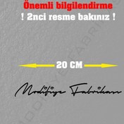 Resim Modifiye Fabrikası Kişiye Özel Ad Soyad İmza Sticker Folyo 20x3 Cm - Siyah - 