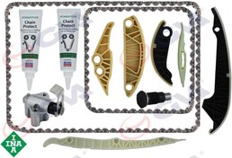 Resim Eksantrik Zincir Seti Yağ Pompa Seti 10 Parça Audı A4-A5-A6-A7-Passat 1.8-2.0 Tfsı 06H109158n-06K109158g-06H109467l-06K115225-06H109469t 