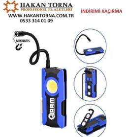 Resim Ht- Arm Şarjlı Led Lamba Fener Işıldak 1500 Lümen beyaz 