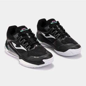 Resim Joma Tslals2601om Slam Lady 26 Kadın Padel Ve Toprak Kort Tenis Ayakkbısı - Siyah 